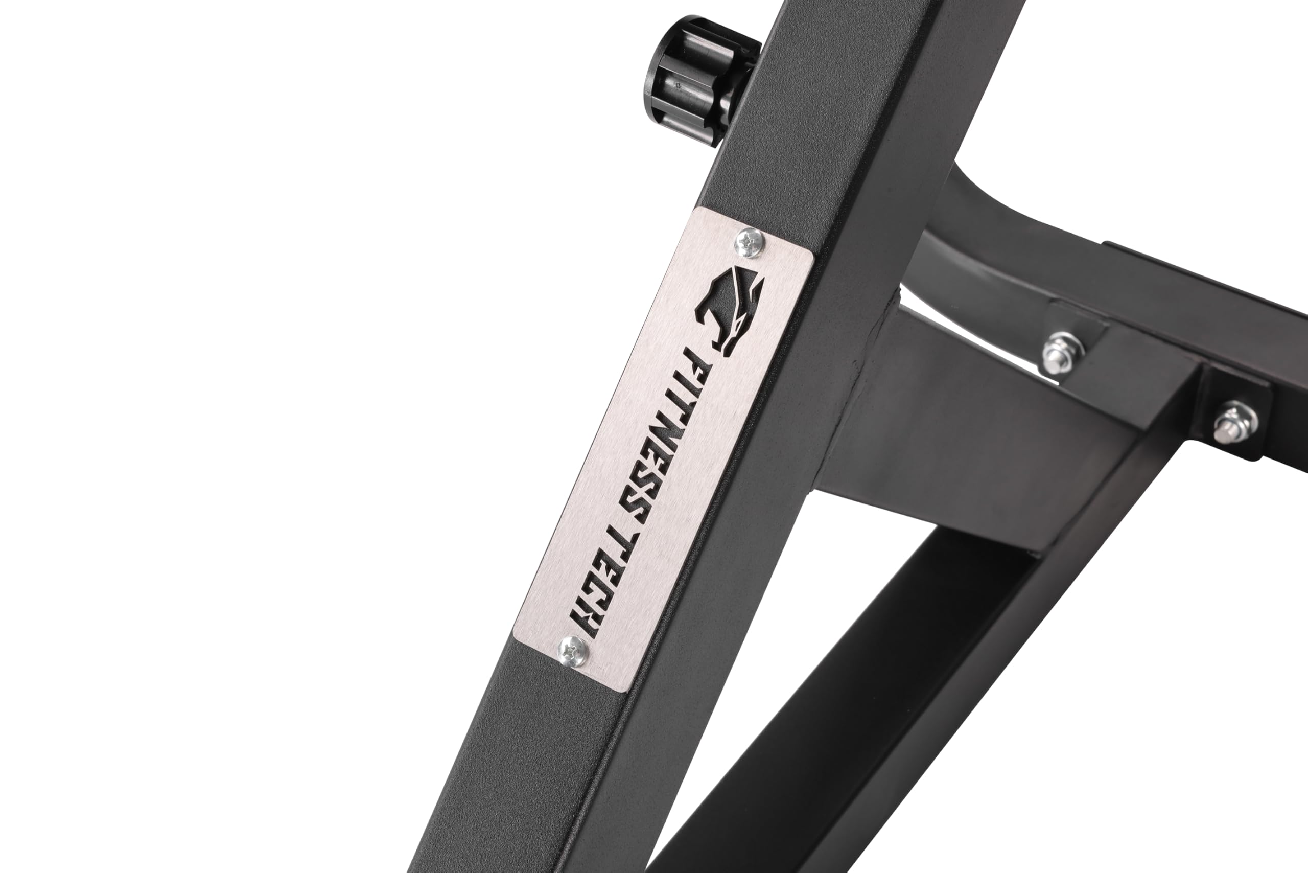 Banco de Extensión Lumbar para Ejercicios, Silla Romana para Espalda Baja Negra Ajustable en Altura, 126 cm x 63.5 cm x 75-60 cm, con Almohadillas Acolchadas, para Entrenamiento de Espalda