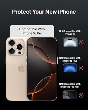 Belkin ScreenForce InvisiGlass iPhone 17 + iPhone 16 Pro ekran koruyuculu koruyucu folyo, çizilmez, konumlandırma kılıflı ekran koruyucu folyo, kabarcıksız takma, cam koruması, geri dönüştürülmüş cam