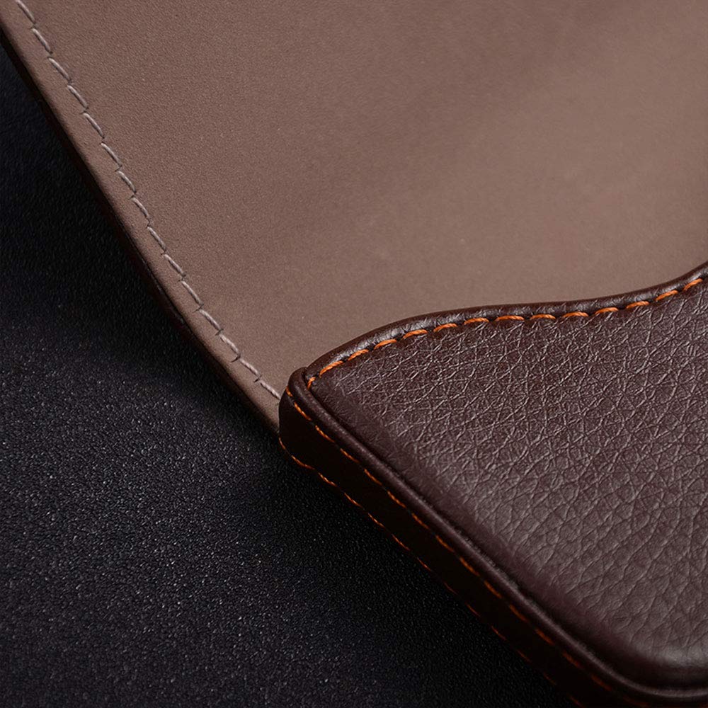 Business Card Holder, 1pcs Business Card Case PU Leather Name Card Holder Wallet Case Gift for Friend Men/Women-Red - Image 4