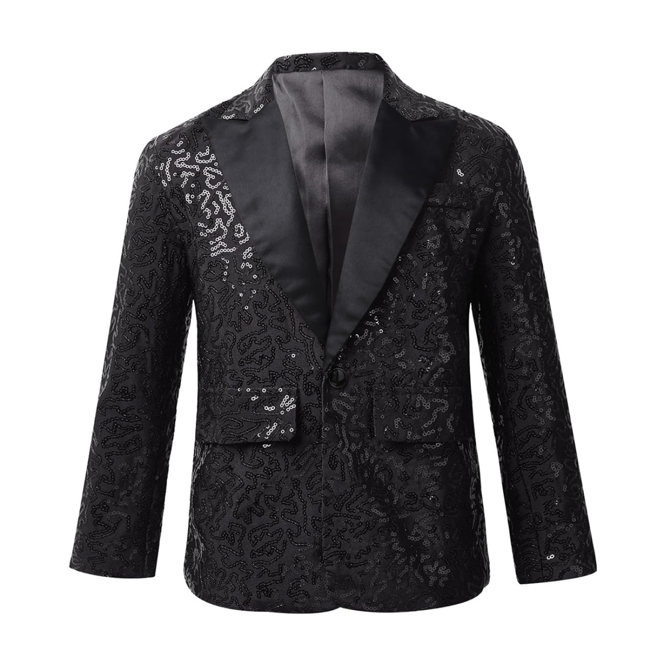 Blazer Enfants Et Ados Veste À Paillettes Slim Fit Manteau Smoking Vestes Élégantes Tenues De Cérémonie Mariage Blazer Costume Baptême Mariage 616 Ans