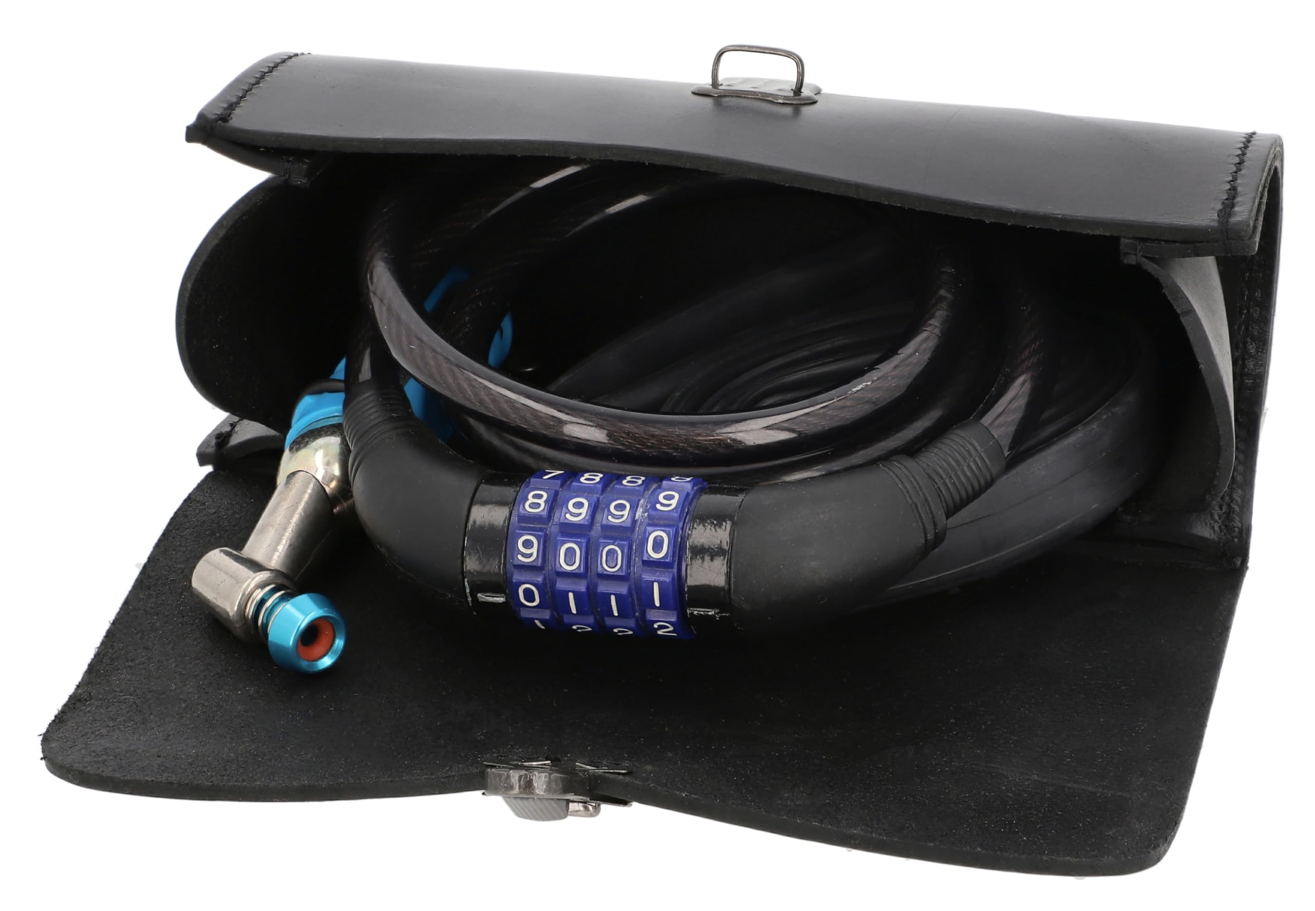 Gusti borsa bici in pelle - Raymond P. Bisaccia Vintage per sella Brooks antifurto Nera