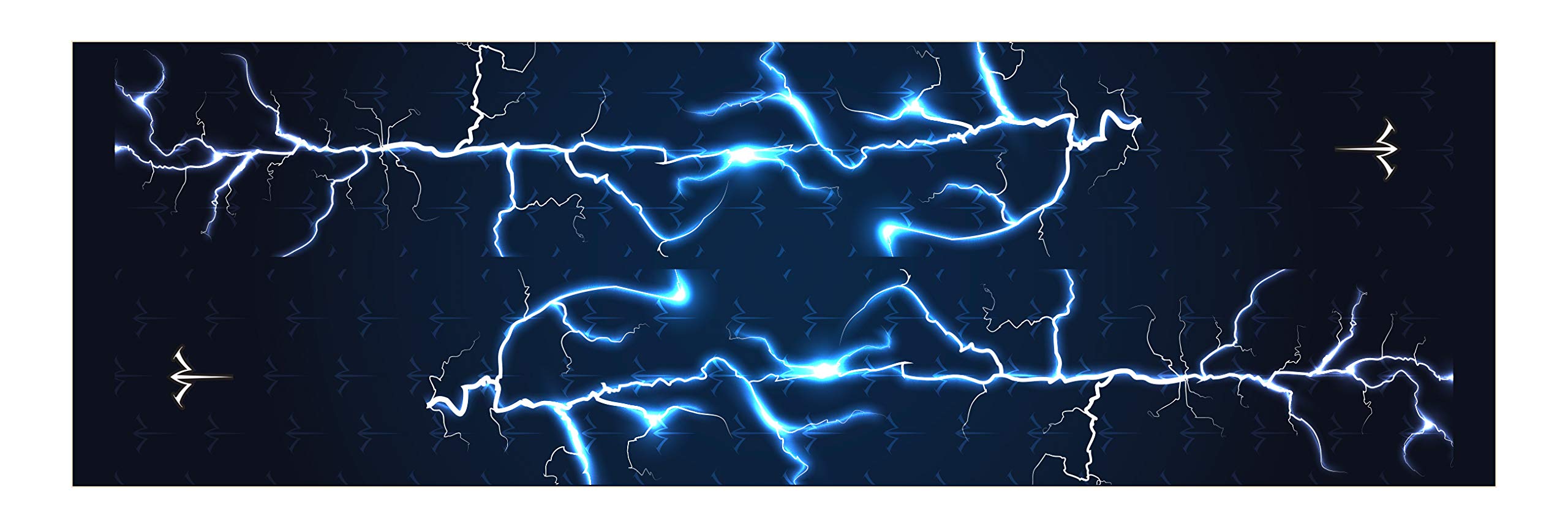 White Water Archery Blue Lightning Bolt Storm Solid Stabilizer Wrap Protection Choose Length Width 26, 1.37