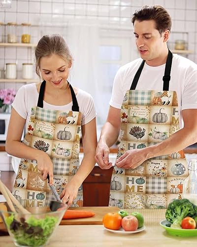 Miniatura 2 de Delantal de cocina Delantal de cocina Delantales de servidor, Fruta de otoño Hola citas Naranja Delantales de chef Delantales impermeables