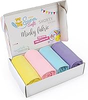 Vista 14 de kullaloo Tela de Felpa Tela Minky Amarillo Sólido para Coser Material de Abrazo Súper Suave 39.5x29.5 Peluches, Mantas de Bebé, Almohadas