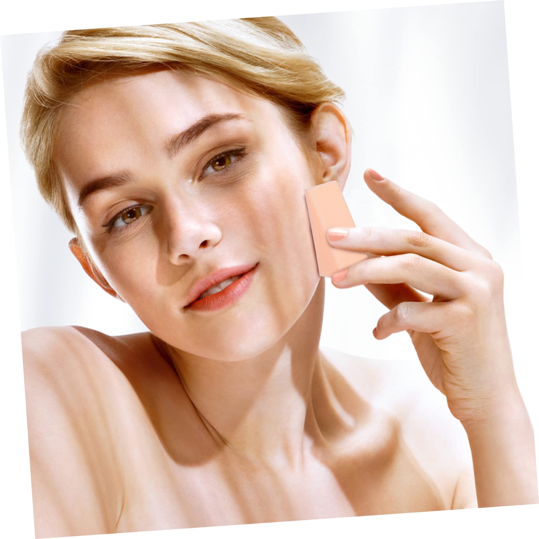 Ipetboom 96Pcs Makeup Sponges Soft Cosmetic for Powder Application for Foundation Blush Eyeshadow and More Versatile Beauty Tools Nude