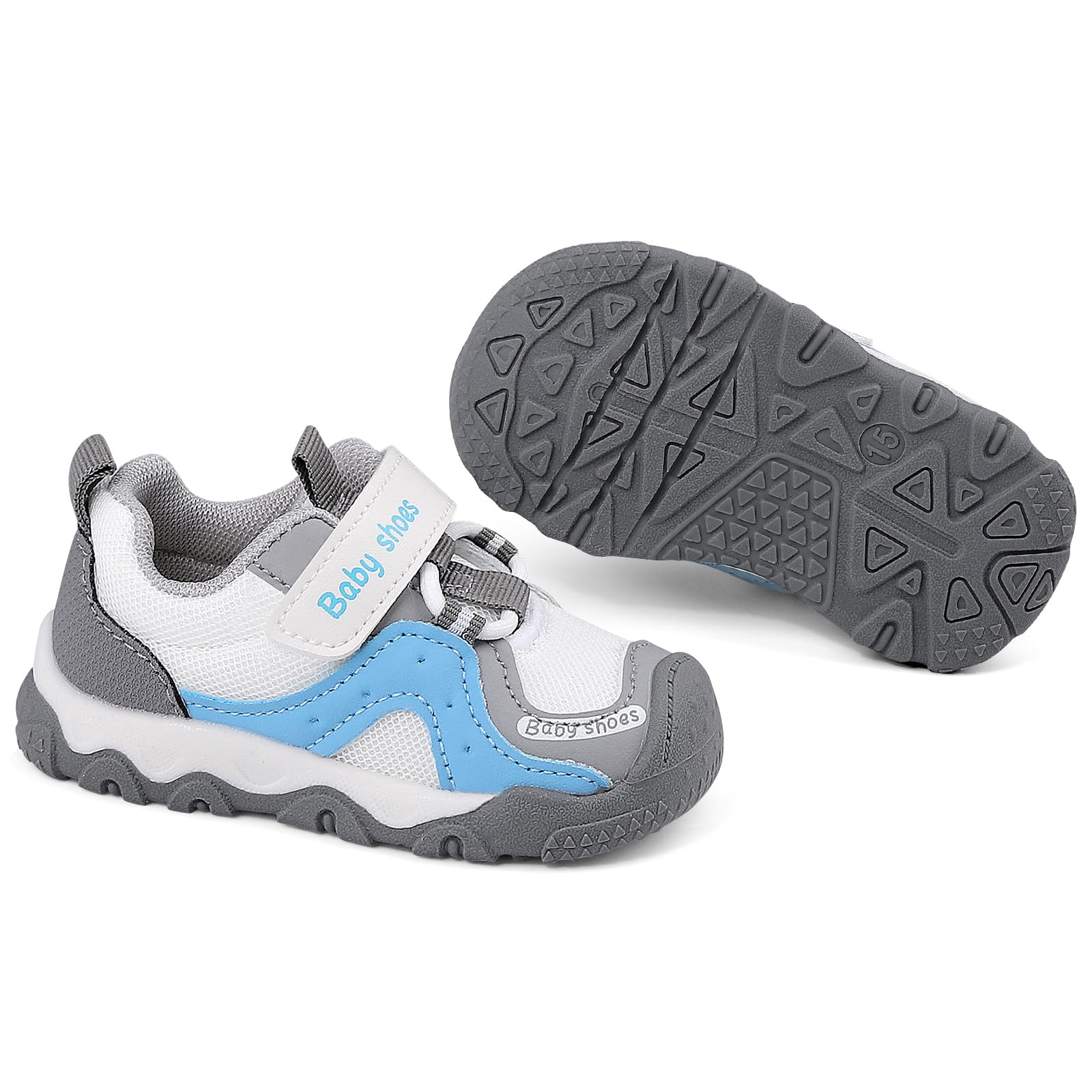 LACOFIA Scarpe Primi Passi Bambina Scarpe Neonato Sneakers Bimbo con Morbide Suola Gomma Antiscivolo