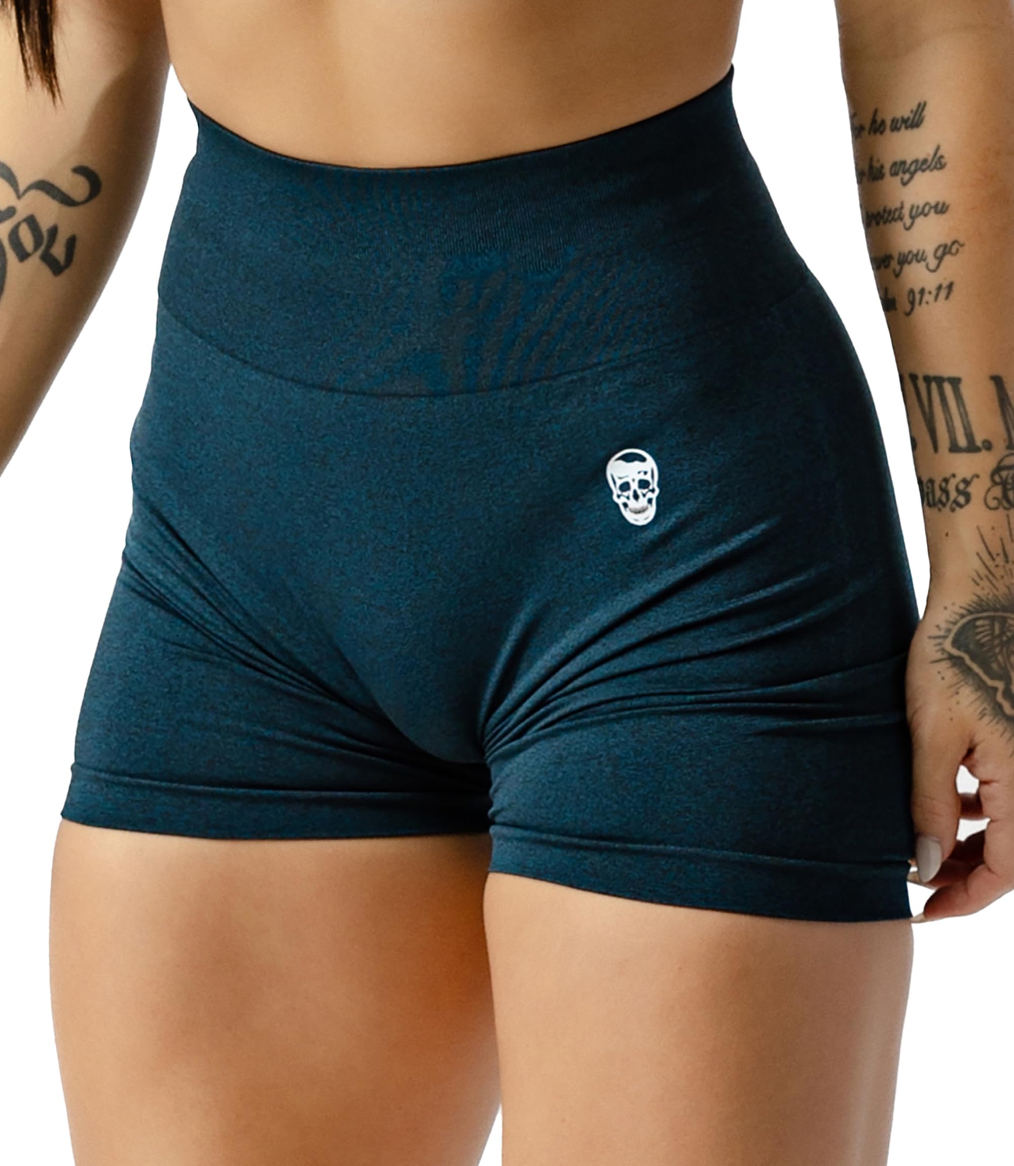 Gymreapers Infinity Seamless Workout Shorts High Waist Biker Shorts for Women Athletic Gym Running Pilates Yoga Sport Short