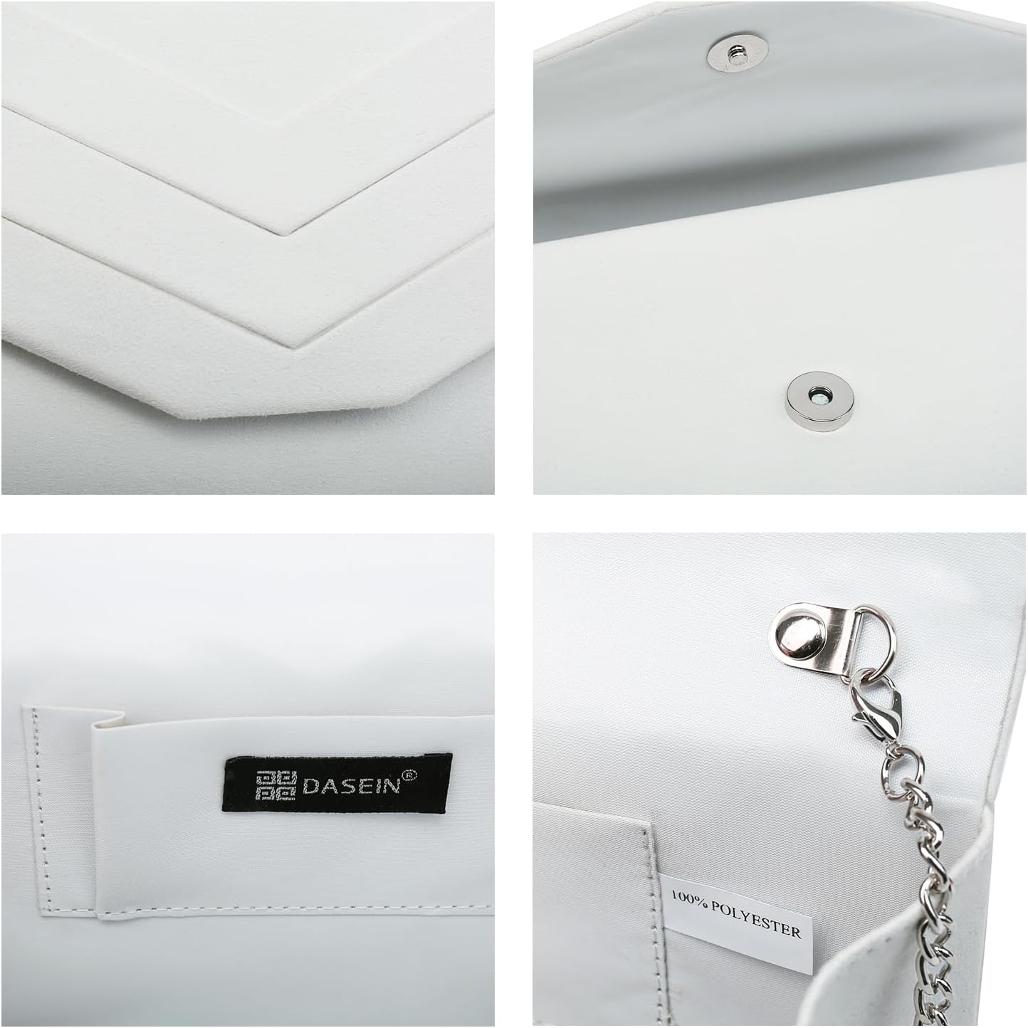 Dasein Women's Evening Bags Formal Party Clutches Wedding Purses Cocktail Prom Handbags - Image 5