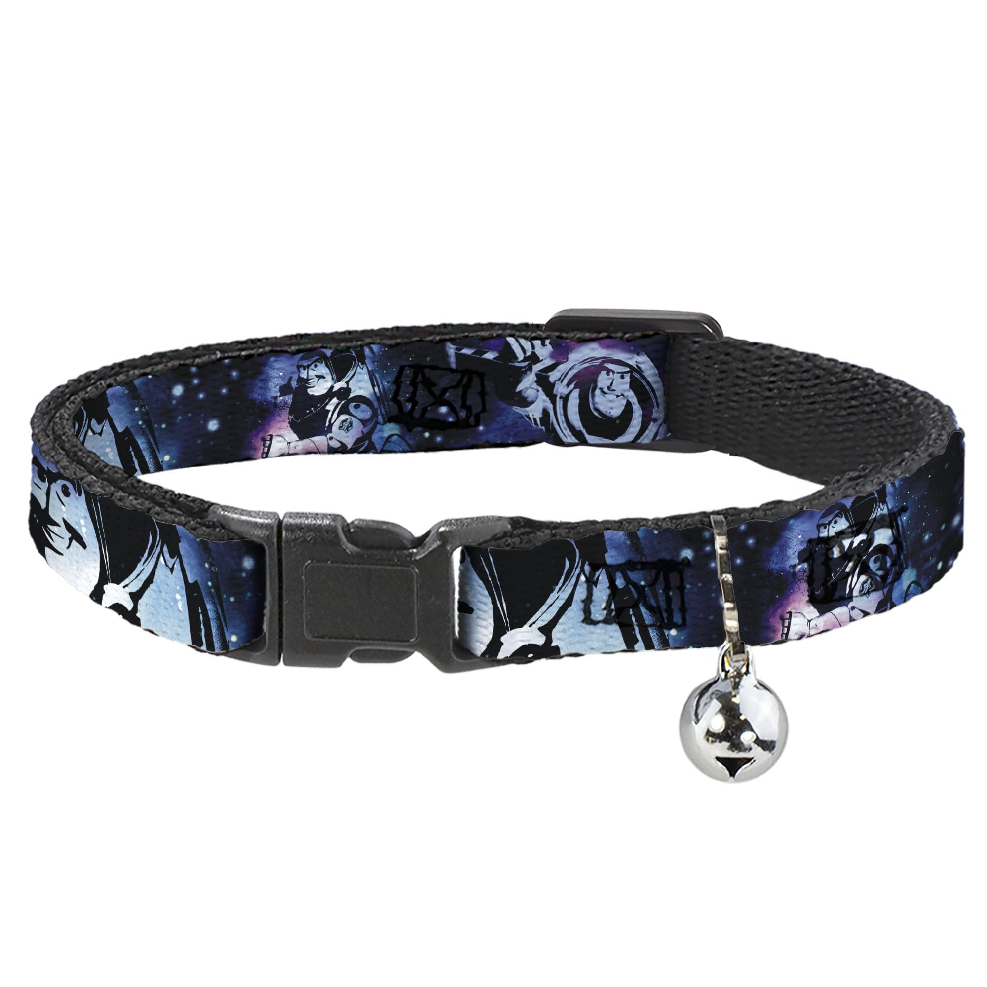 Collar para gato antieganches Buckle Down azul mediano con cierre