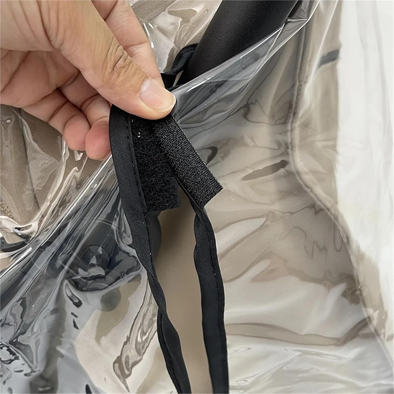 Clear Stroller Rain Cover for Travel Strollers Stroller Rain Cover Safety EVA Fit YOYO/YOYO2/Yoya Baby Carrige Rain Coat Univerisal Wind Dust Proof Stroller Accessories