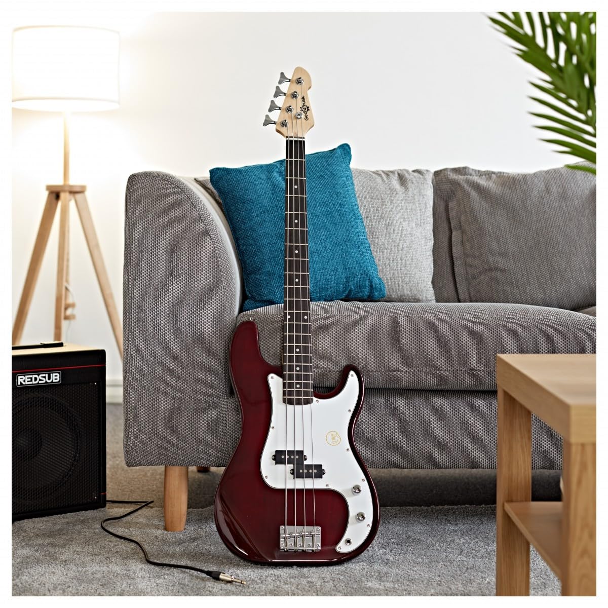 Basso LA di Gear4music, Rosso