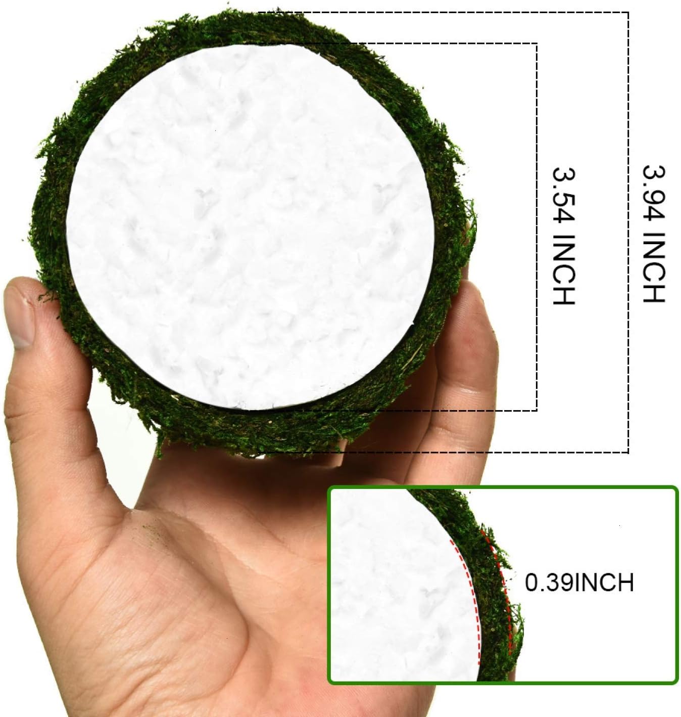 Vumdua Moss Ball, Natural Decorative Green Globes with Handmade, Hanging Balls Vase Bowl Filler for Home Party &Weddings Display Decor Props (3.5"-Set of 6) : Home & Kitchen