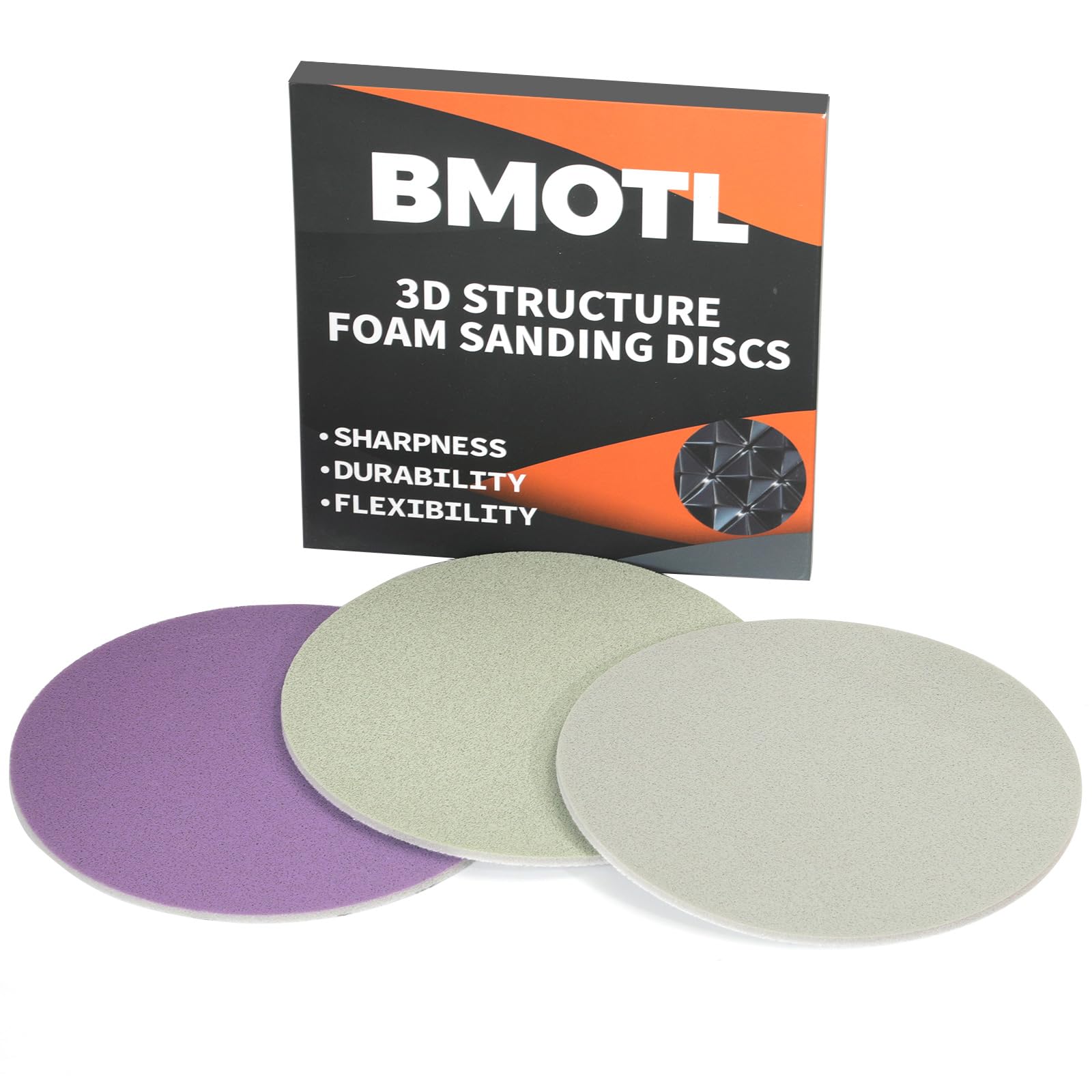 6" Foam Sanding Discs - 3 Grit Assortment -1 6" Foam Sanding Discs - 3 Grit Assortment -1