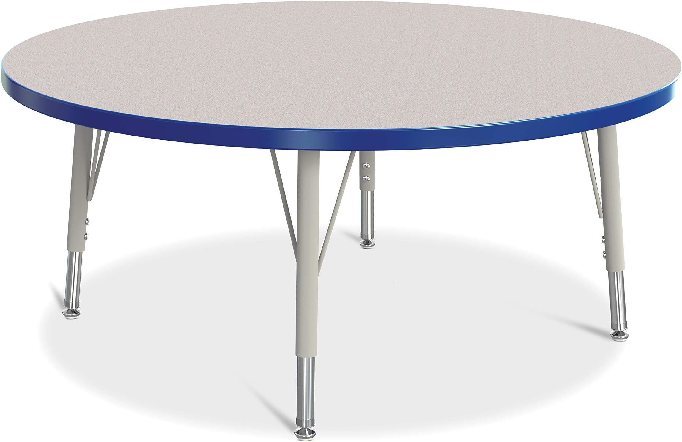 Berries Activity Table, 42" Diameter, Gray/Blue/Gray