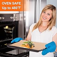 Vista 5 de Rollo de silicona para hornear, 12 pulgadas x 10 pies, antiadherente, resistente al calor, de grado alimenticio, antideslizante, reutilizable