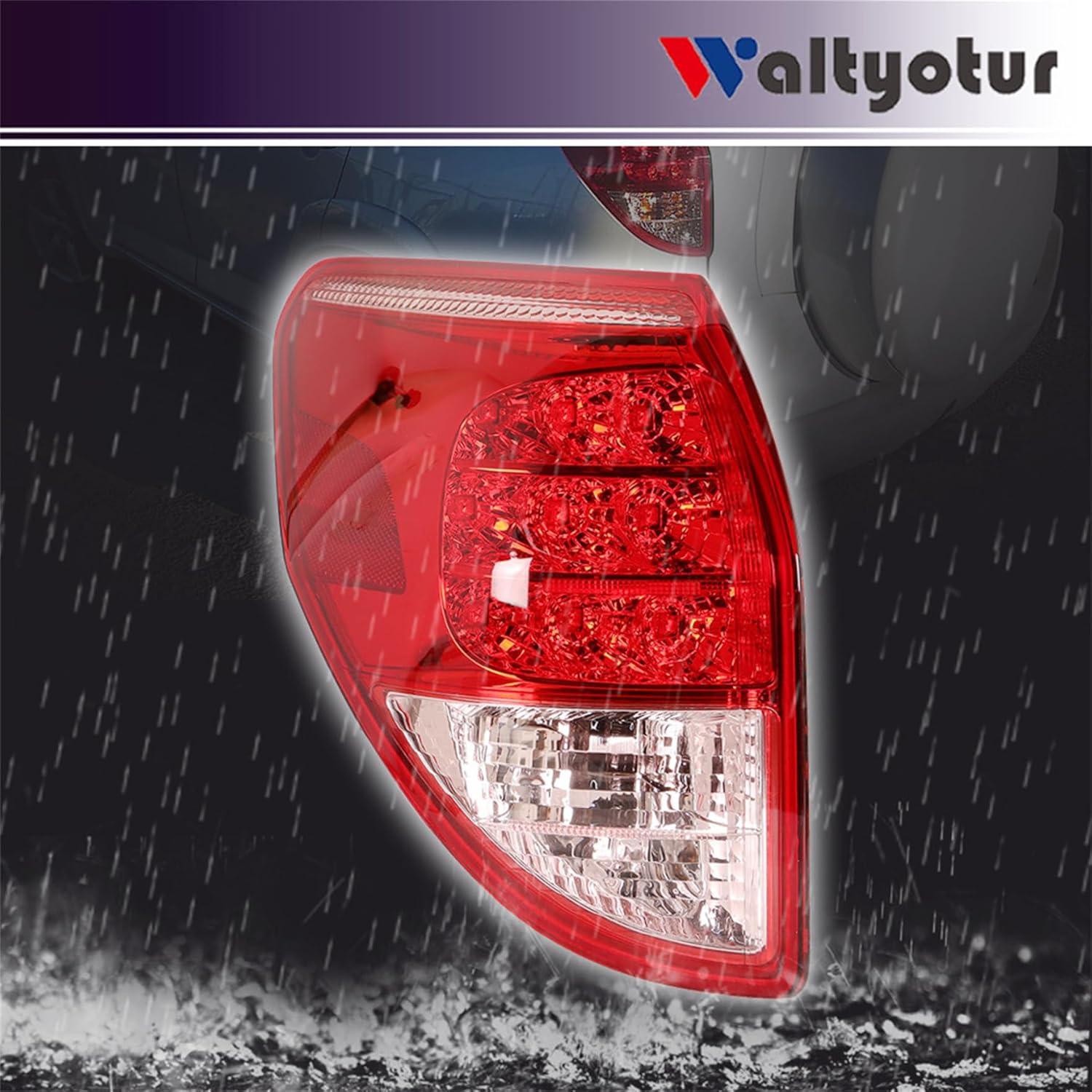 waltyotur Rear Brake Tail Lamp Replacement for RAV4 2006 2007 2008 Tail Light Replacement for 8156142100 TO2818127 Left Driver Side