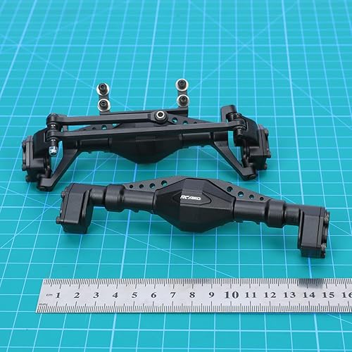 Miniatura 7 de RCAWD Para 118 Axial UTB18 Capra Trail Buggy Crawlers actualizaciones, eje trasero y de dirección montado y carcasa de eje delantero y trasero sin