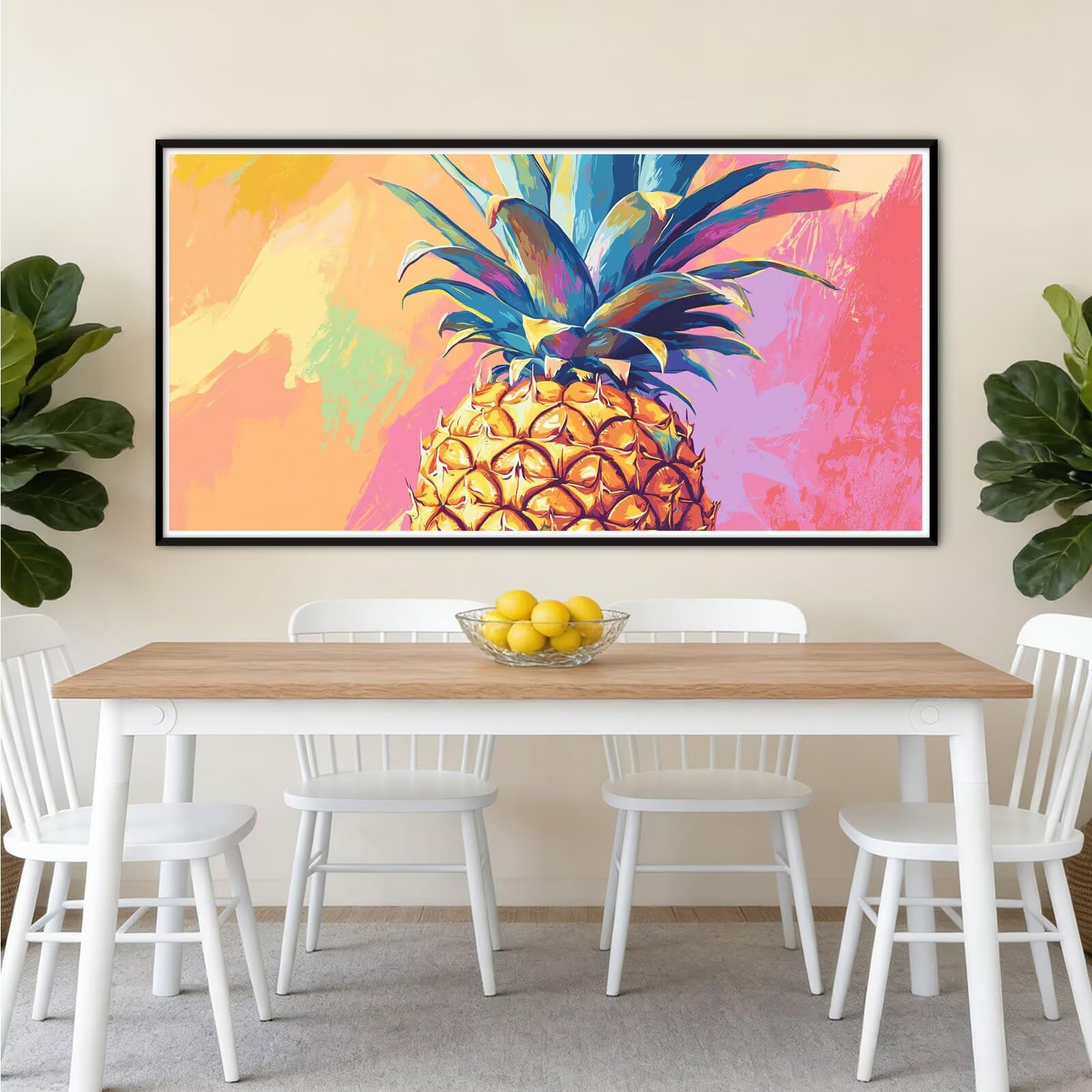 Diament Malarstwo Ananas Diament Malarstwo Dorosły Kolorowe DIY Pełne wiertło Kwadratowy zestaw diamentów Klejnot Zestaw Ścieg Krzyż Kryształ Rzemiosło Wystrój domu, Kreatywne hobby Prezenty dla