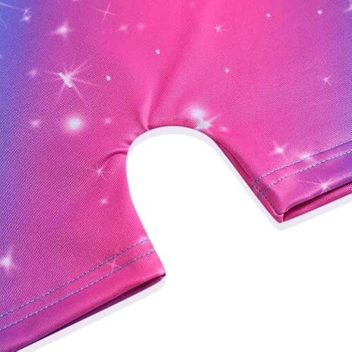 Miniatura 4 de Belovance Leotardos de gimnasia para niñas pequeñas, trajes de gimnasio, leotardo de danza, brillante, arcoíris, dinosaurio, leopardo, estrellas,