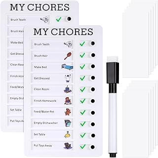 2 Piezas Tablero de Lista de Verificación, Tableros de Memorando de Tareas Memo Checklist To do List Board con 10 Cartul...