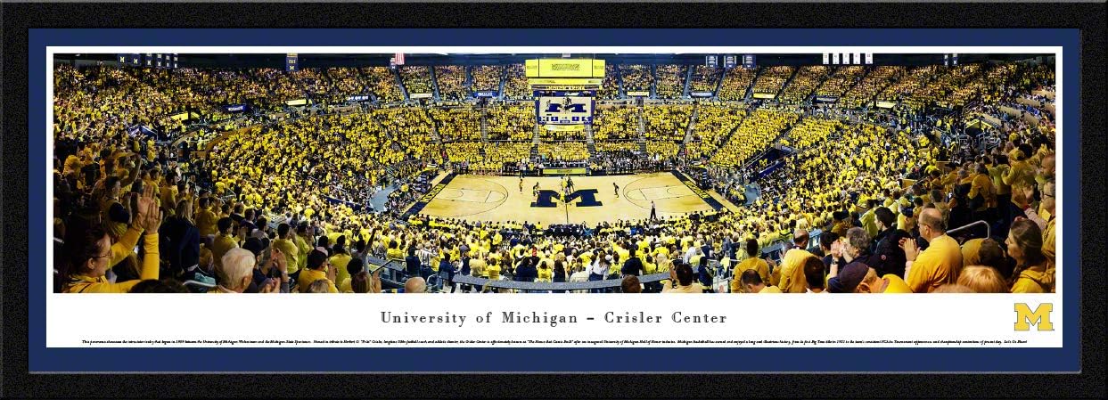 Michigan Basketball - College Posters and Framed Pictures by Blakeway Panoramas