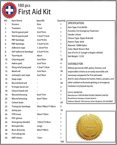 Miniatura 3 de Bolso Molle, Carlebben, de primeros auxilios de emergencia, con útiles bolsillos elásticos, Marrón, talla única Canela