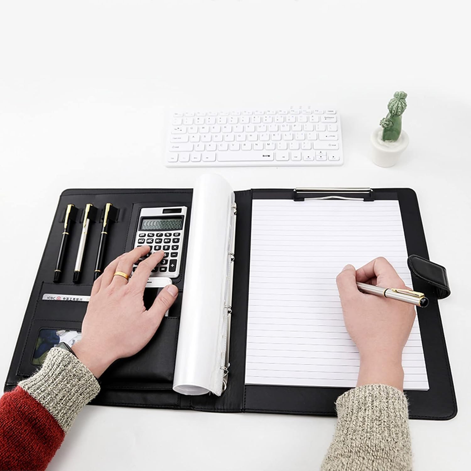 ESENDSHOW Superior Portfolio Folder A4 Padfolio Portfolio