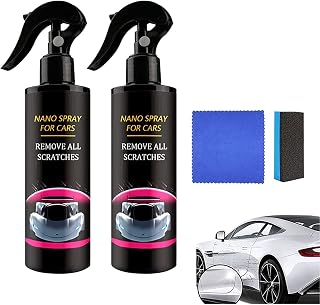 Car Scratches Repair Nano Spray, Quick Repair Nano Spray, Nano-Coating Agent for Automobile, Crystal Plating Liquid for Automobile Paint, Spraying Surface Plate to Drive Wax Water (2pc)