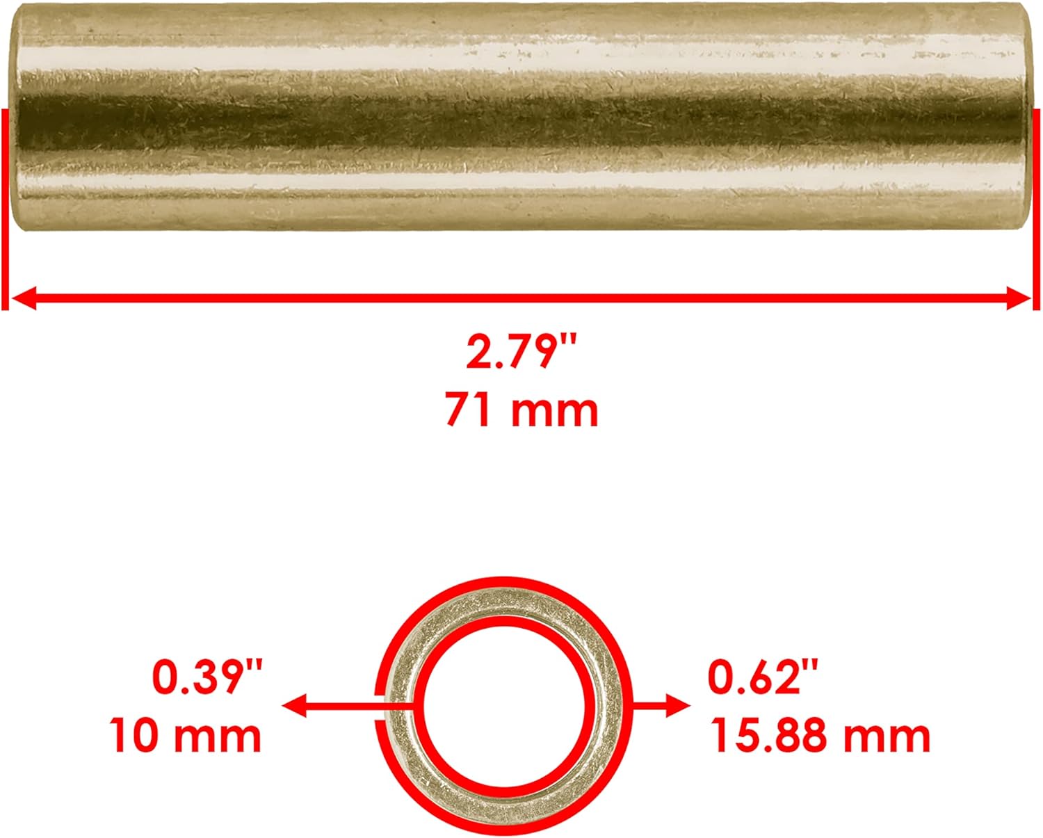 Caltric Rear Upper A-Arm Pivot Shafts Compatible with Polaris Sportsman XP 850 2010-2014 / Sportsman 850 Touring 2011-2015 / Sportsman 850 High Lifter 2017-2019
