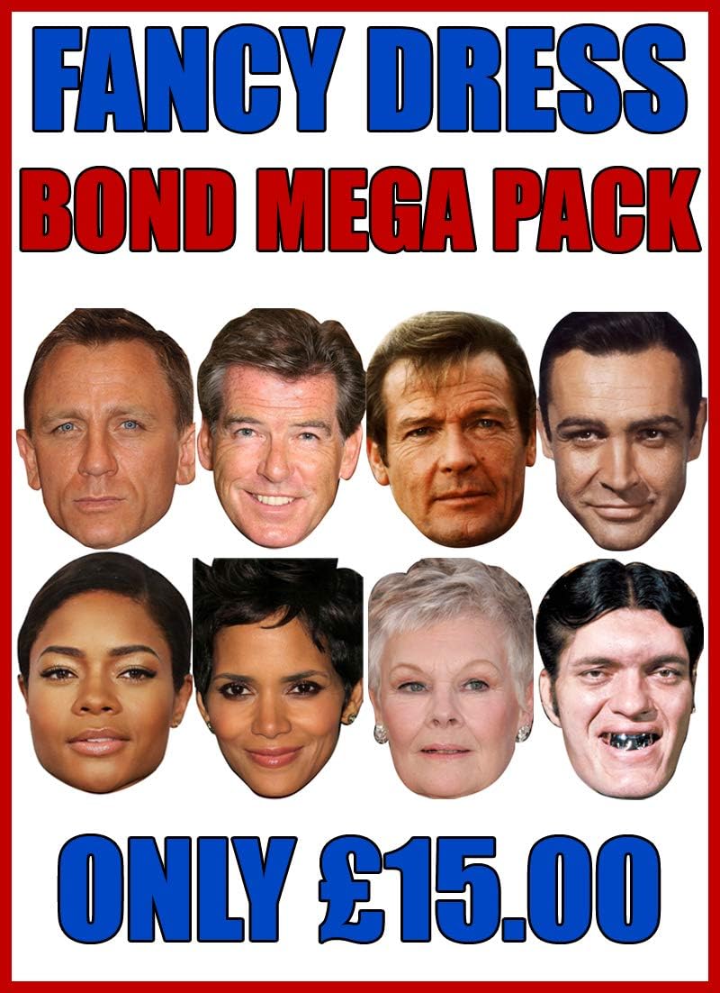 FoxyPrinting Bond Pack Mega Pack Fancy Dress Face Masks