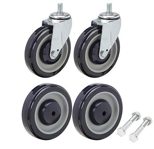 Kit de reemplazo de ruedas y ruedas para carrito de compras, incluye todos los accesorios