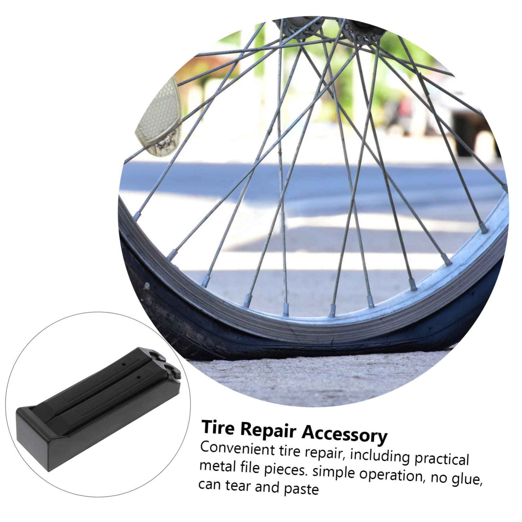 MAGICLULU Tire Repairing Tool Box 2 Sets Bike Tire Repair Kit Plugs Included Quick and Simple Repair Portable