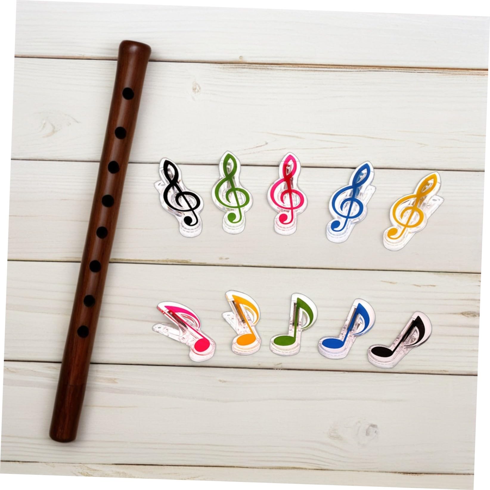 10pezzi Note Musicali in Plastica Supporto per Spartiti per Pianoforte Impugnatura in Plastica Note Musicali Colorate Uso Durevole