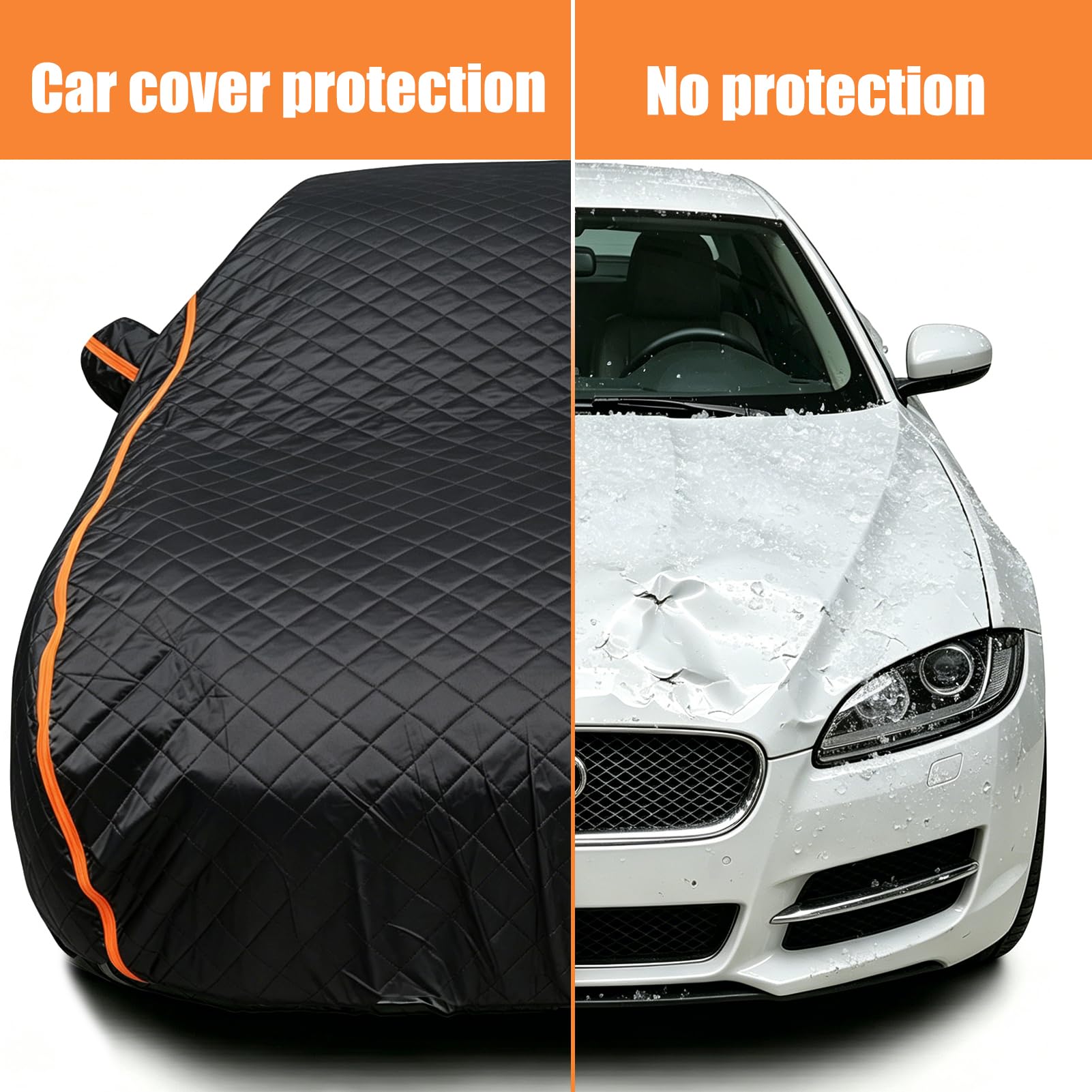 Funda Coche Exterior para DFSK E5 Plus 2024-2026,Cubierta Completa del Coche Antigranizo,Funda Lona Impermeable, antihojas, Resistente al Viento, al Polvo y a los arañazos