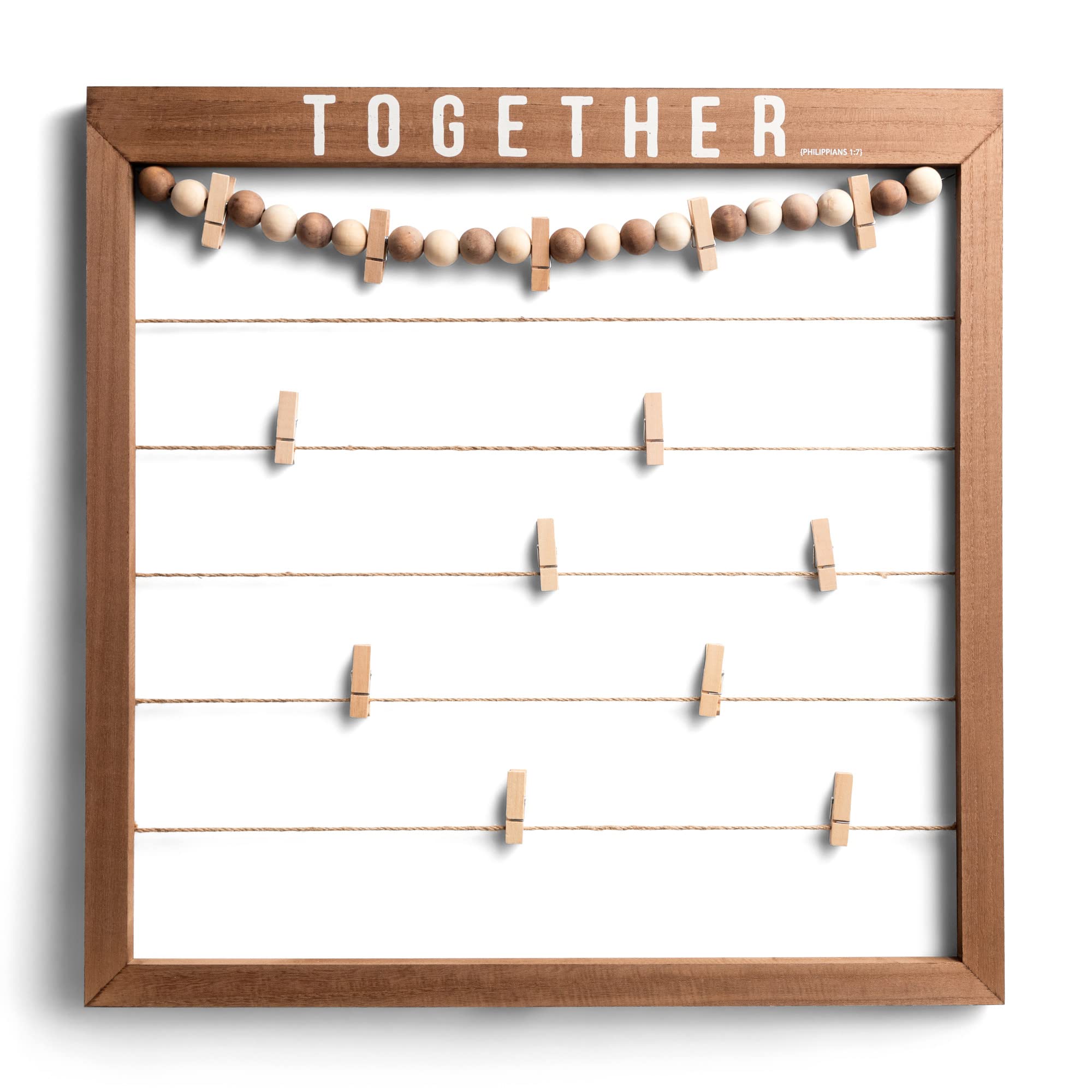 DaySpring - Together - Greeting Card Holder - Photograph Clip Picture Frame (J8281)