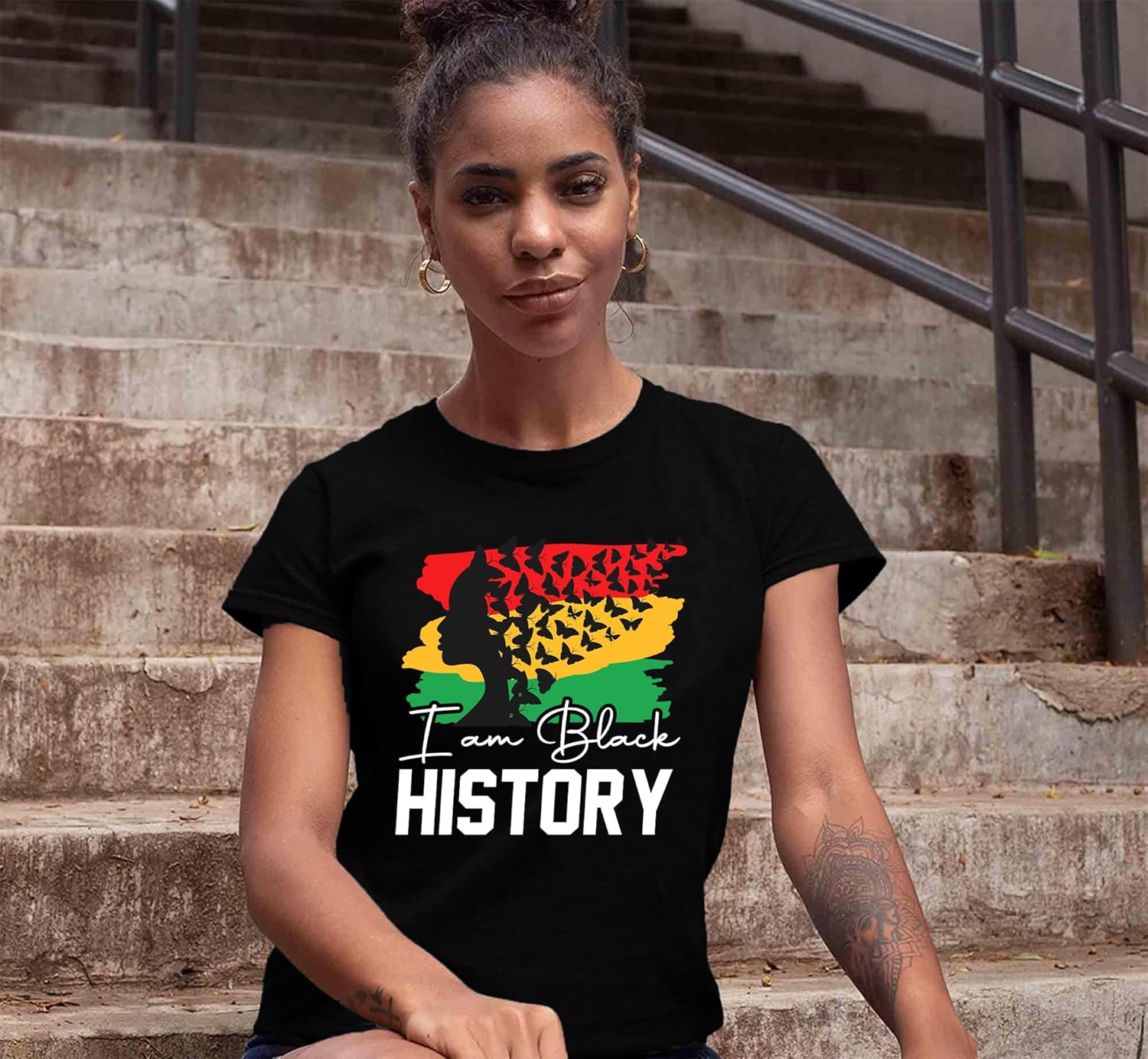 Black History T Shirts for Women Black History Month Shirts Funny I Am Black History Tees African American Tops - Image 3