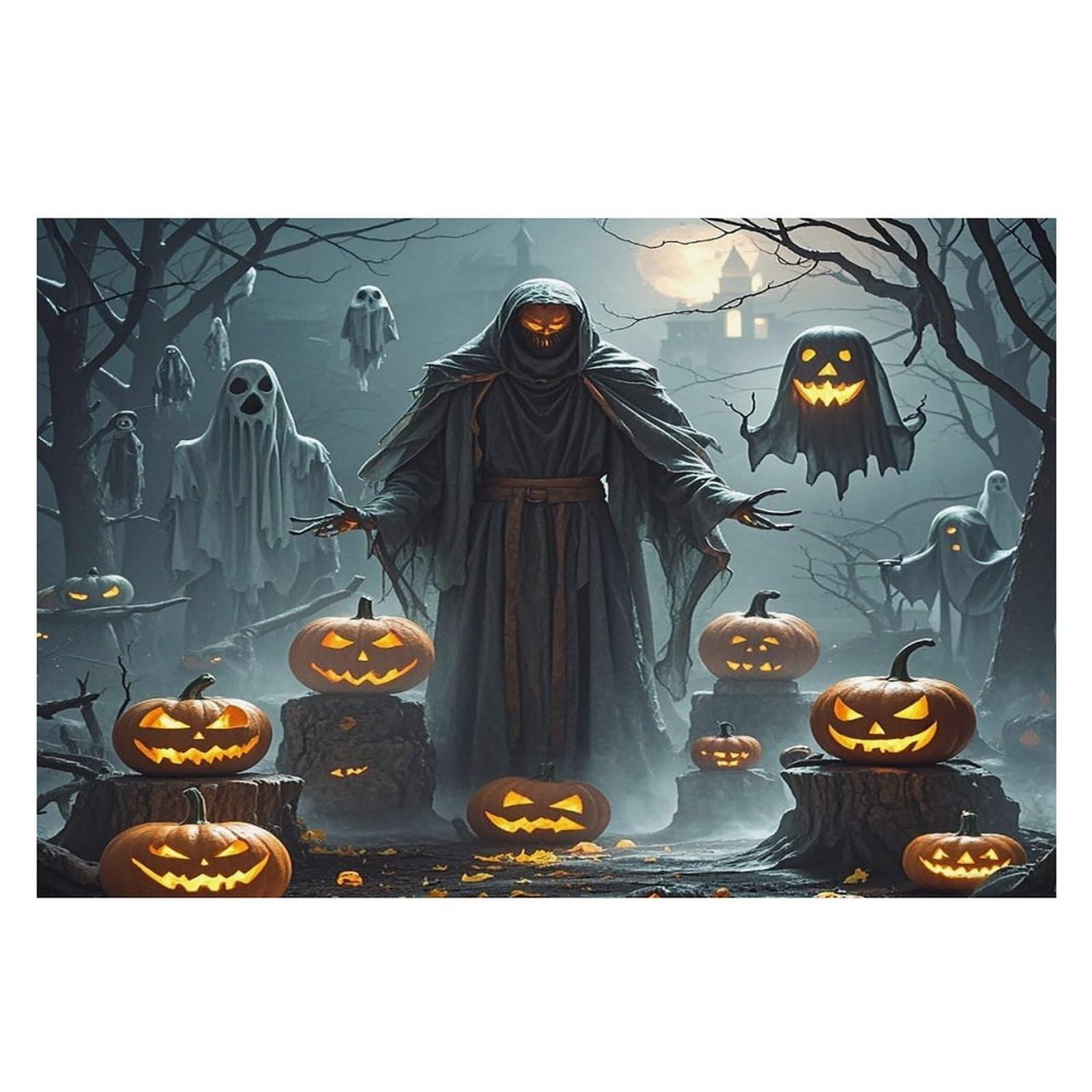 Grim Reaper Placemats Flax Place Mats for Dining Table Rectangle Non-Slip Table Mats Heat Resistant Washable Placemat for Kitchen Home Decor Party Outdoor 12" X 18"