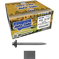 Vista 1 de #12 Charcoal x 2-1/2 inch Sheet Metal Roofing Screws 750 Count