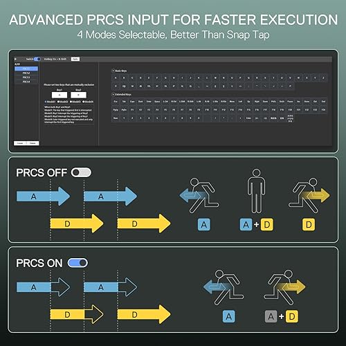 Miniatura 6 de Redragon K686 HE Teclado para juegos de disparo rápido, teclado mecánico con cable 8K con interruptor magnético sedoso UltraMag 100% POM de próxima