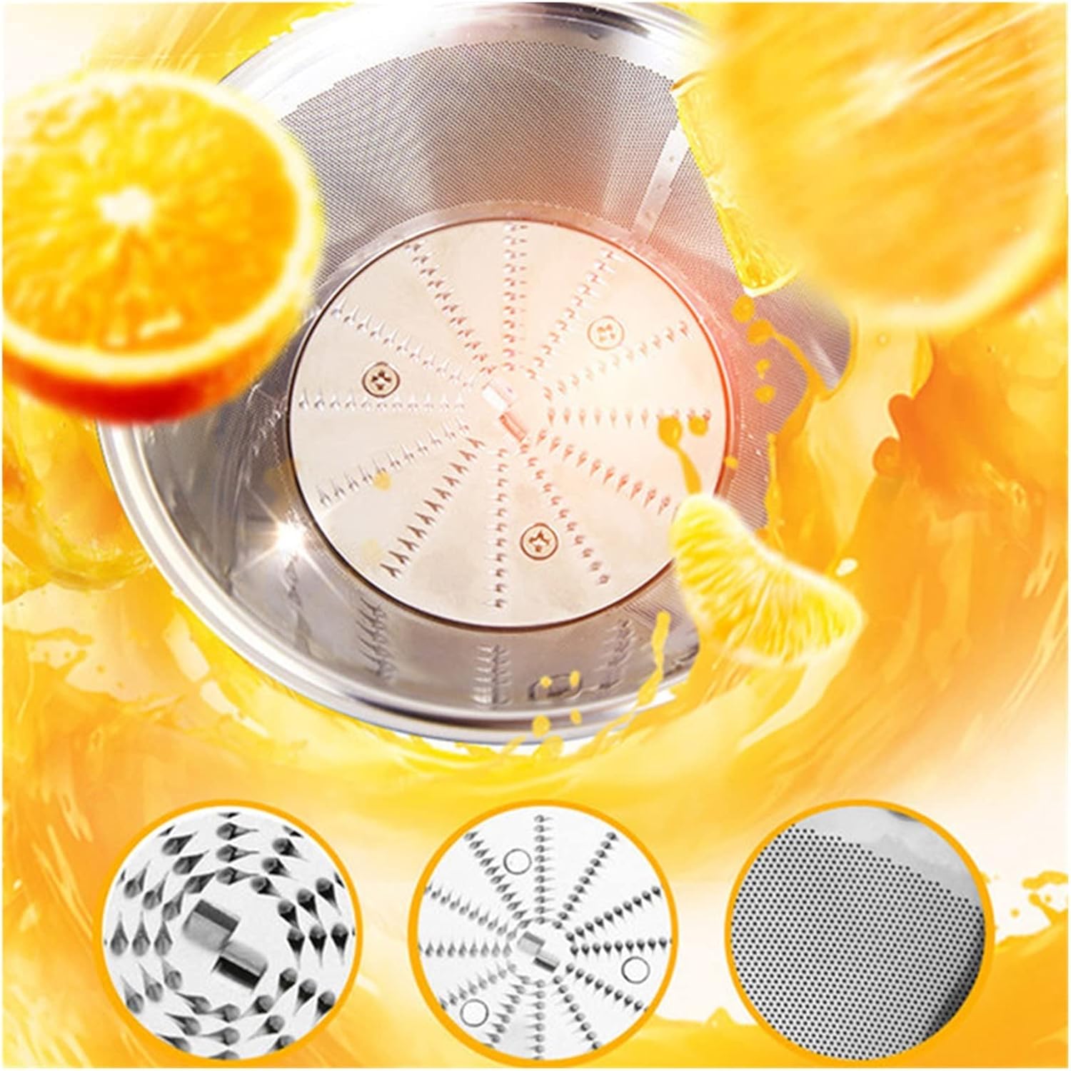 Electric Juicer 550ML Large Diameter Filter-Free Juicer Spiral Cold Press Operation Simple Home Appliances TJ06A-400 (Color : TJ06A-400, Size : KR_220-240V) (Red UK_220)