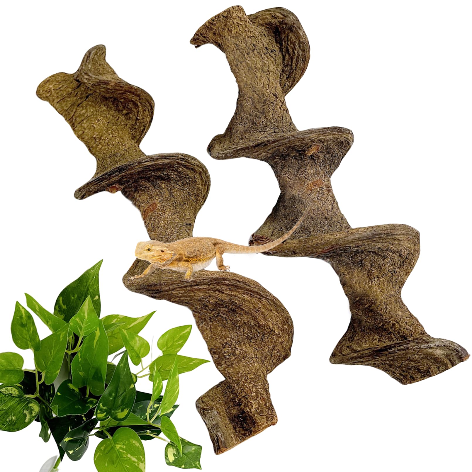 BNOSDM 2PCS Natural Reptile Climbing Branches Decor - habitat decor | Mubboo