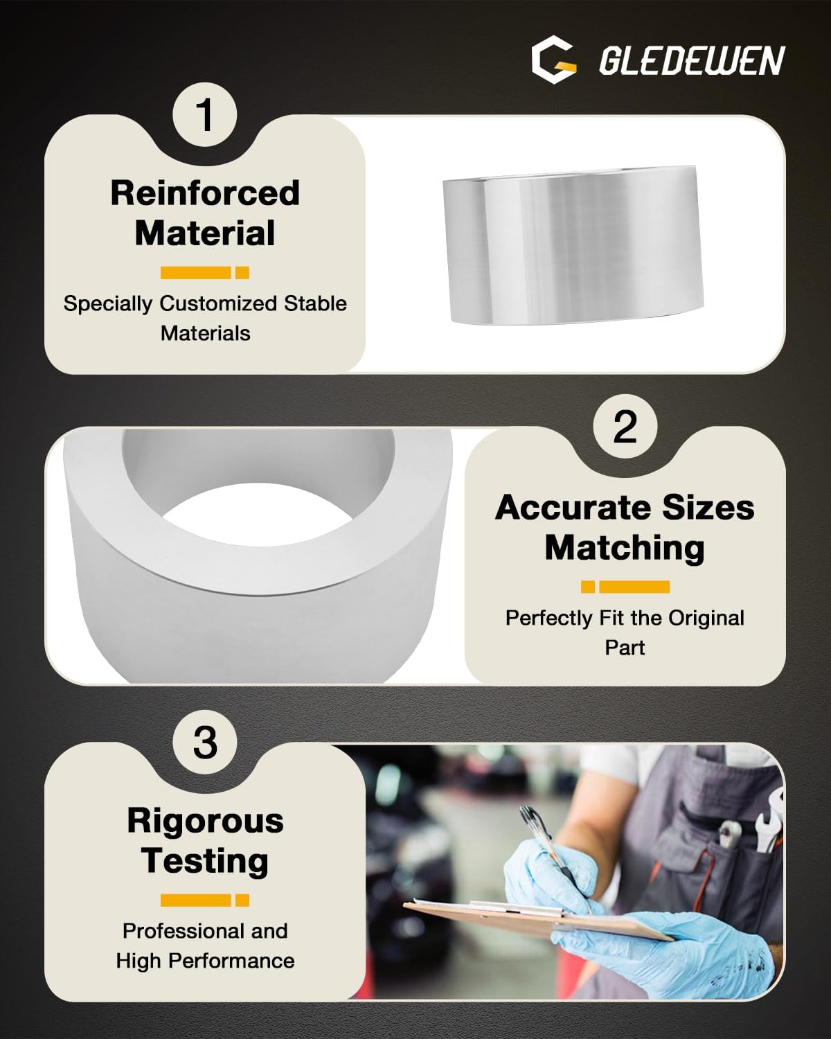 3" Lift Kit, Compatible with Can-Am Defender Lone Star/Limited/X-MR Only, Front & Rear Off-Road Suspension, Upgrade for Improved Ground Clearance, Aluminum Preload Spacers, Allows up to 28" Tires