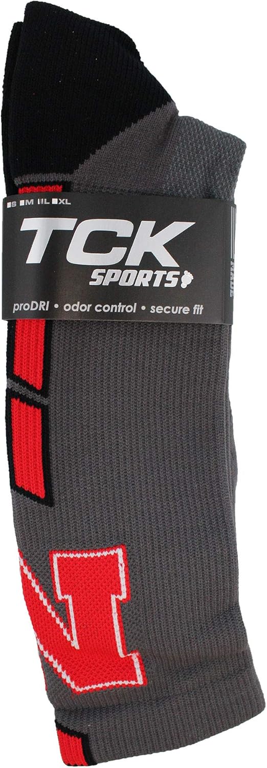 TCK Nebraska Cornhuskers Socks Baseline 3.0 Crew - Image 3
