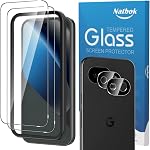 2+2 Pack for OnePlus 15R Screen Protector with Camera Lens Protector，Full Coverage 9H Tempered Glass Film,HD Clear Scratch Resistant,Bubble-Free for OnePlus 15R Screen Protector