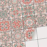 HOCHWERTIGE VERARBEITUNG - Passgenauer Zuschnitt, hochwertige Druckverfahren und beste Materialien zeichnen unsere Fliesensticker aus. 100% Zufriedenheitsgarantie mit unseren Klebefliesen!