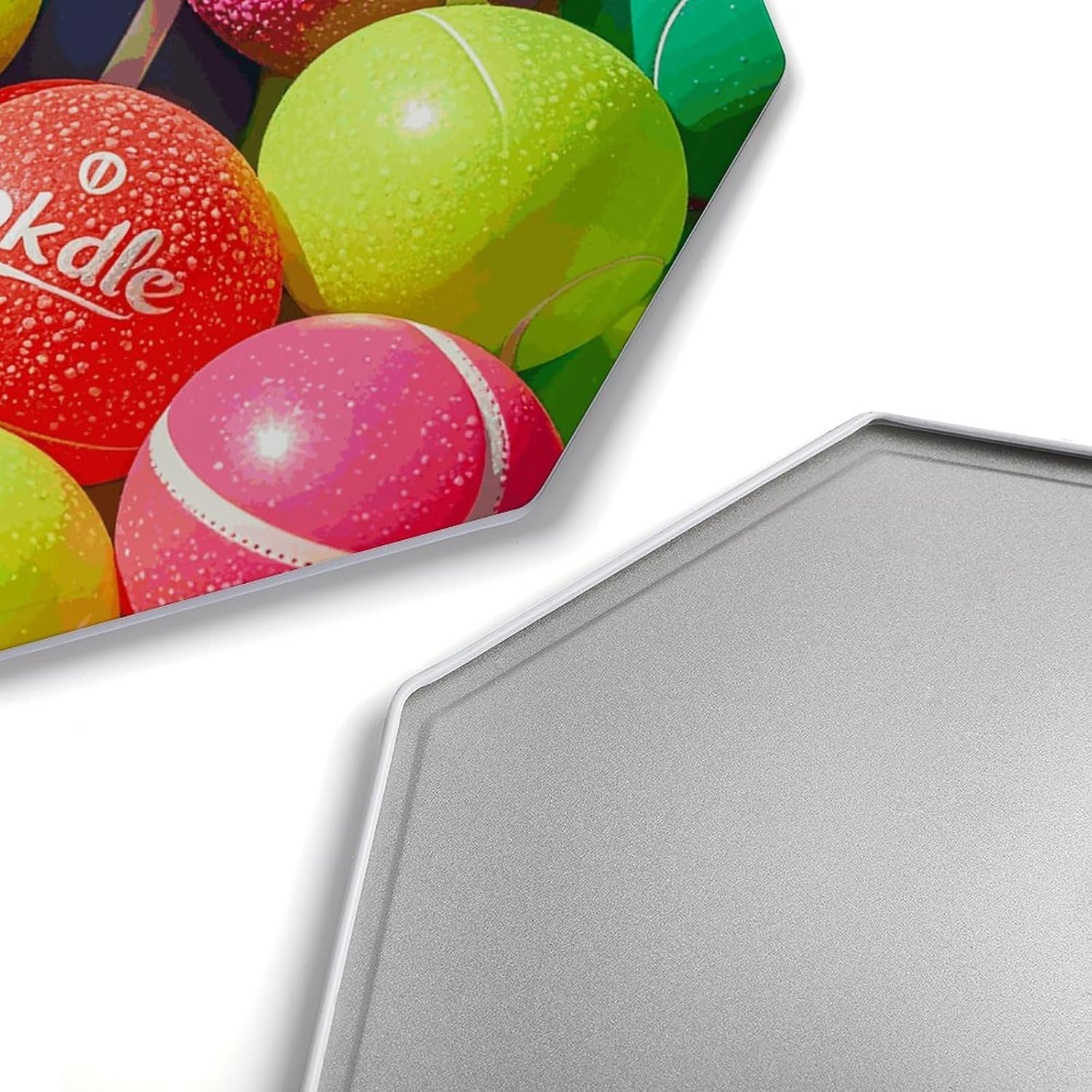 Ctagon Metal Sign for Home, Modern Display Plate for Kitchen, Pickleball Balls Colors Plates Accent Hanging Wall Decorations 3PCS for Living Room, Bedroom, Hallway, Hotel