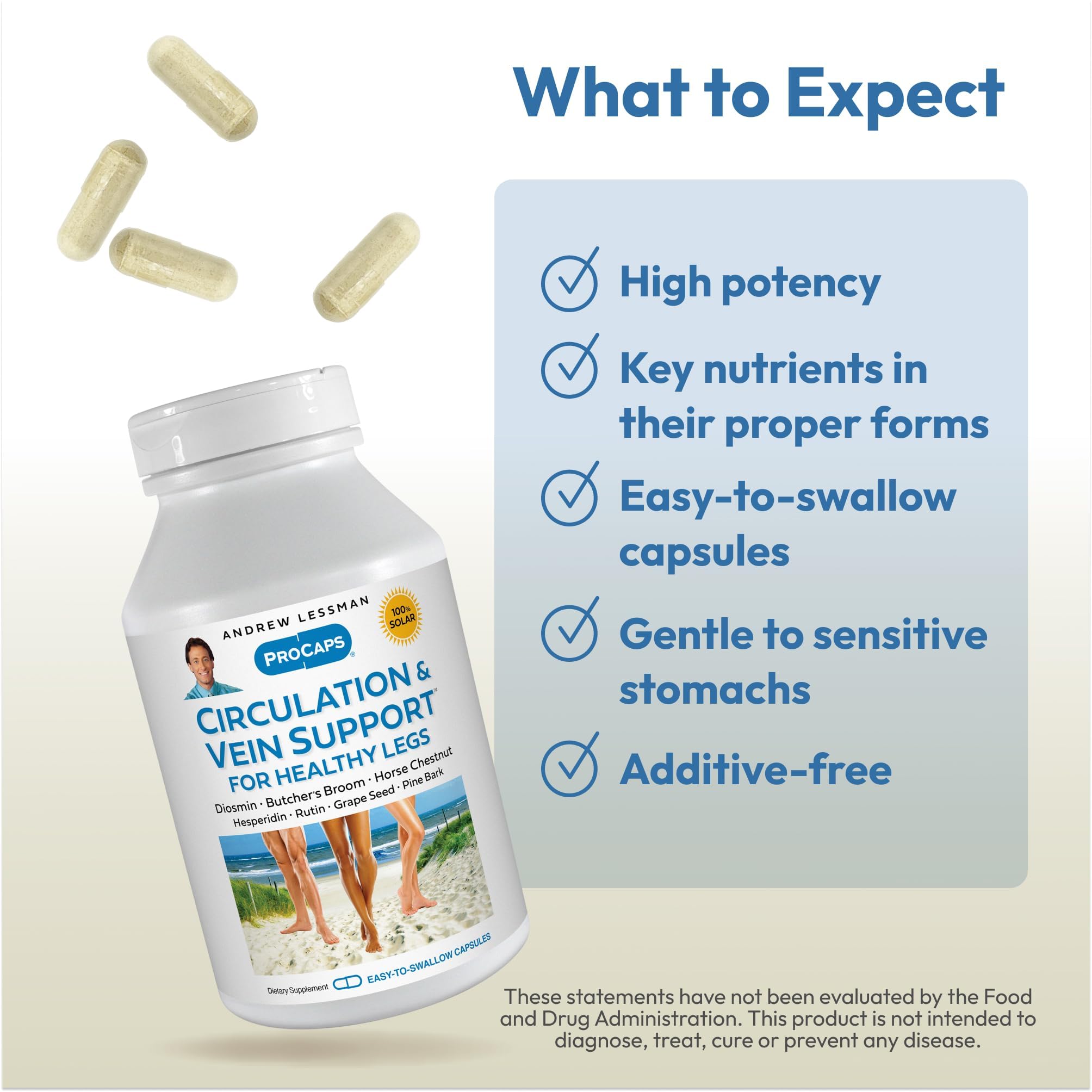 ANDREW LESSMAN ProCaps Circulation & Vein Support 30 Capsules — Amazon image 4