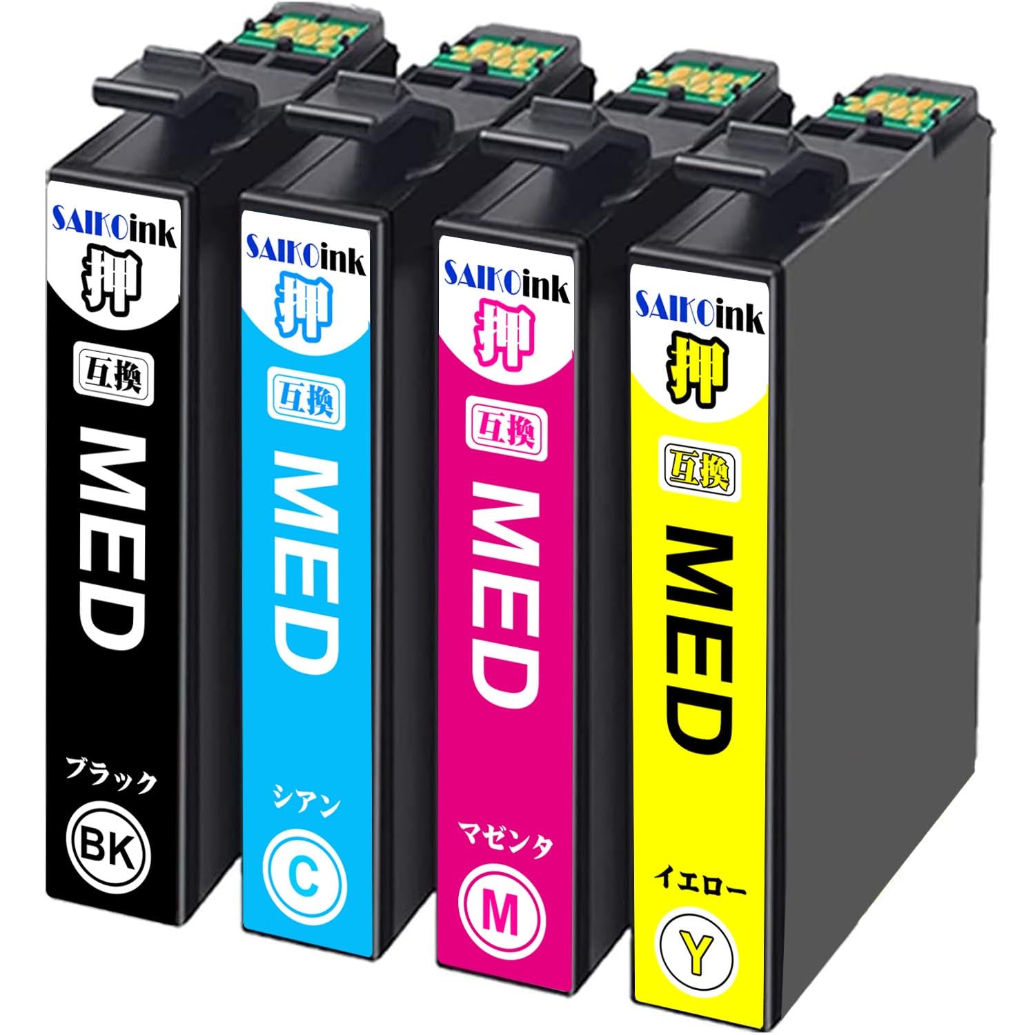 MED-4CL メダマヤキ インク エプソン めだまやき 互換インクカートリッジ EPSON用 MED 4色セット 染料 エプソン インク MED 対応機種 EW-056A EW-456A 互換インク