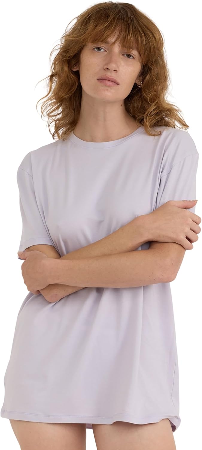 Organic Basics Womens Easy Crewneck Short Sleeve Tee - Image 5