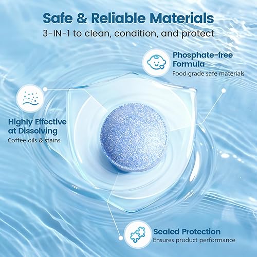 Miniatura 4 de 24 tabletas de limpieza para máquina de café compatibles con máquinas automáticas Jura para centros de café, limpieza de alta eficiencia y vida útil